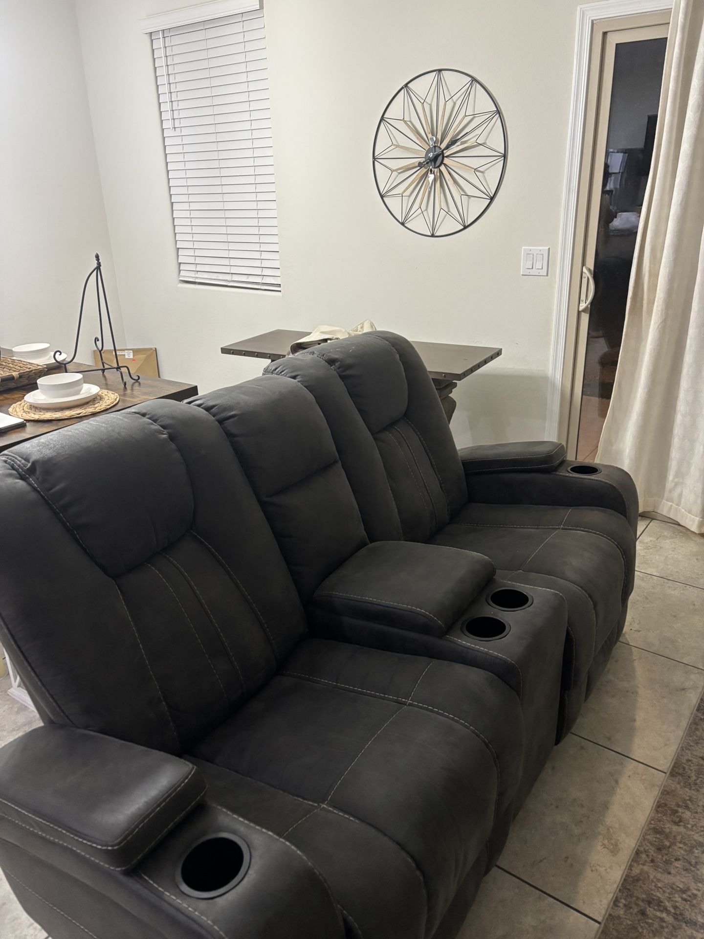 Sofa Set With Phone Chargers