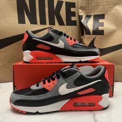 
Brand new men’s Nike Air Max 90 PRM Infrared Photon Dust Cool Grey shoes size 8 
