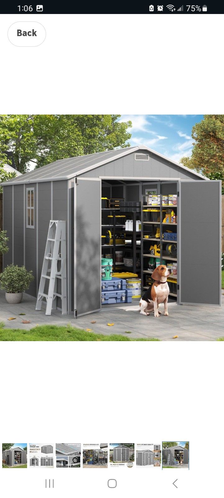 8x10 Outdoor Shed With Floor