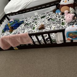Twin Toddler Frame And Mattress. 