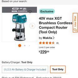Makita Router 18v