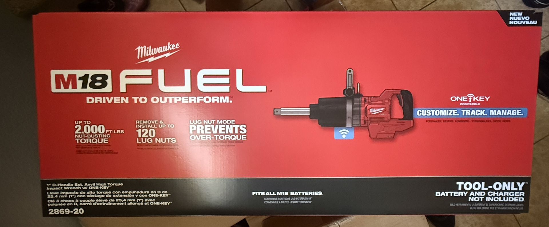 M18 Fuel 18V Lithium-Ion Brushless Cordless 1 In Impact Wrench
