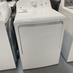 GE White 6.2 Cu. Ft. Aluminized Alloy Drum Gas Dryer 