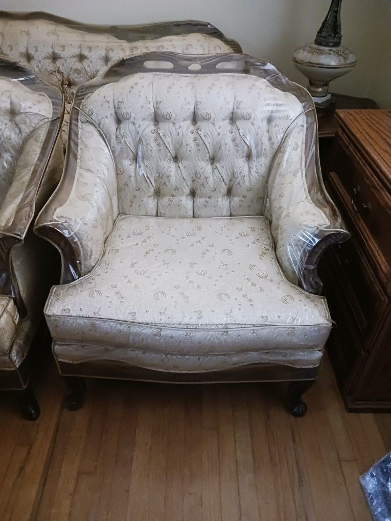 1960s Victorian Style Chairs And Couch