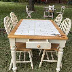 Table And 4 Chairs