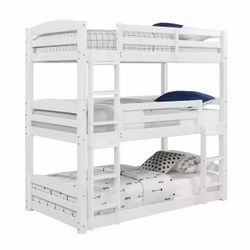 Triple Twin Size Bunk Bed $350 no mattress 