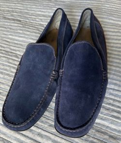 Timberland Size 10 Mens Casual Leather Slip On BLUE leather new