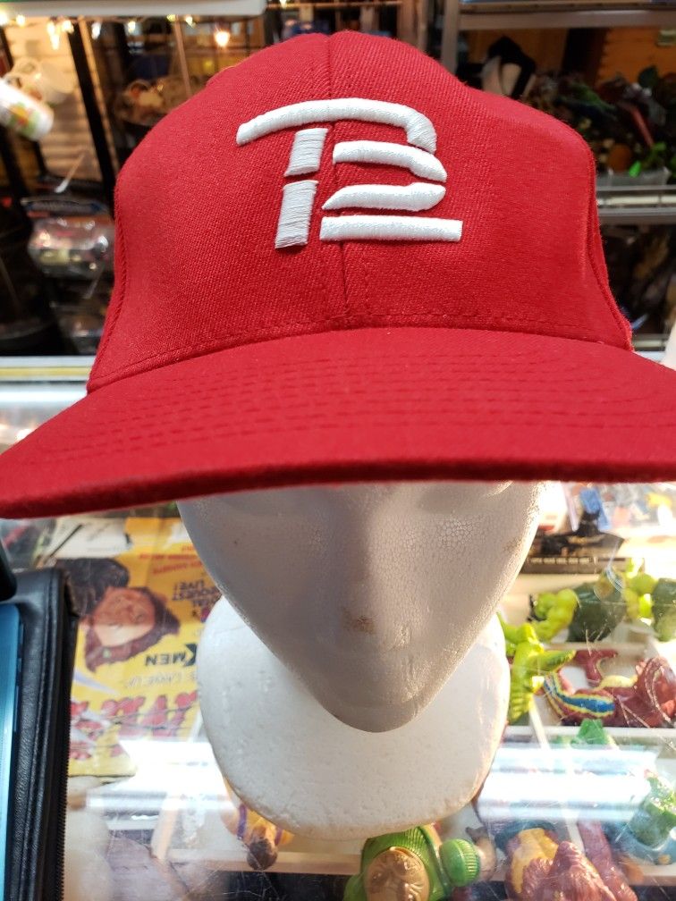 TB12 Tom Brady "GOAT" Limited Edition Red 210 Fitted 6 7/8"-7 1/4", Quarterback