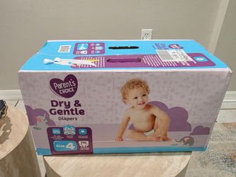 👶 NEW Parent’s Choice Dry & Gentle Diapers – Size 4 (116 Count)
