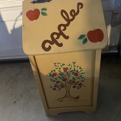 Wood Trash Can