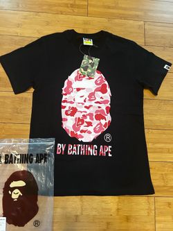 Pink and black Bape tee shirt