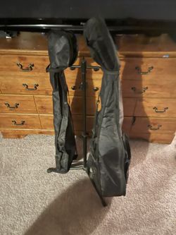 Guitars Electric With Amp And Acoustic Guitar