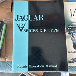 Jaguar Series E-Type V12 Repair Manual And Jaguar Story Magazine