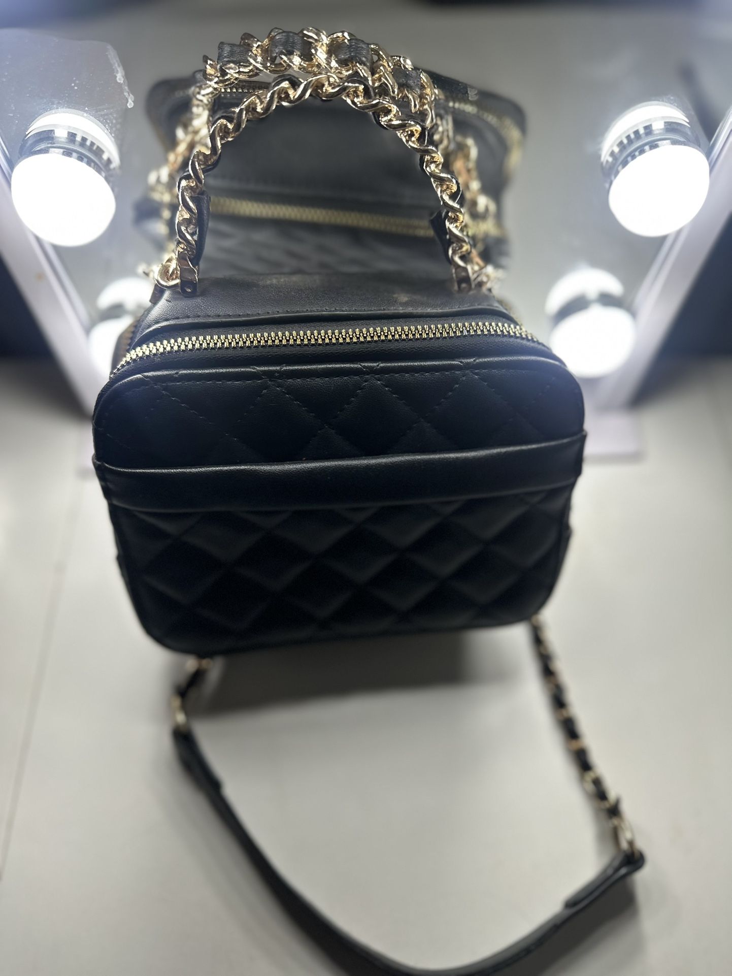 Mini Purse with Gold Chain & Removable Straps