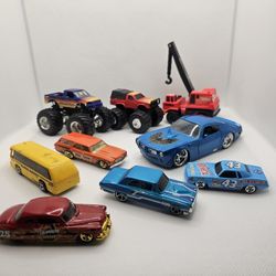 9 hot wheels misc car truck toy set lot

Good condition 
