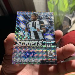 Panini prizm  autographs Newcastle United Allan Saint Maximin