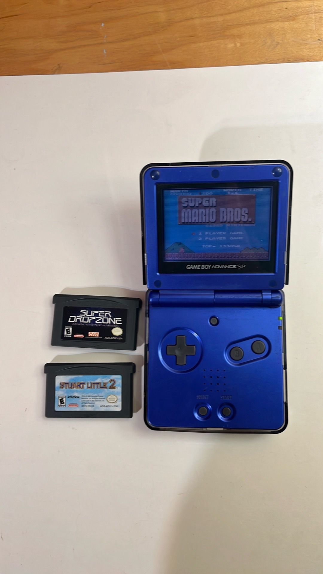 Game boy advance Sp blue with games