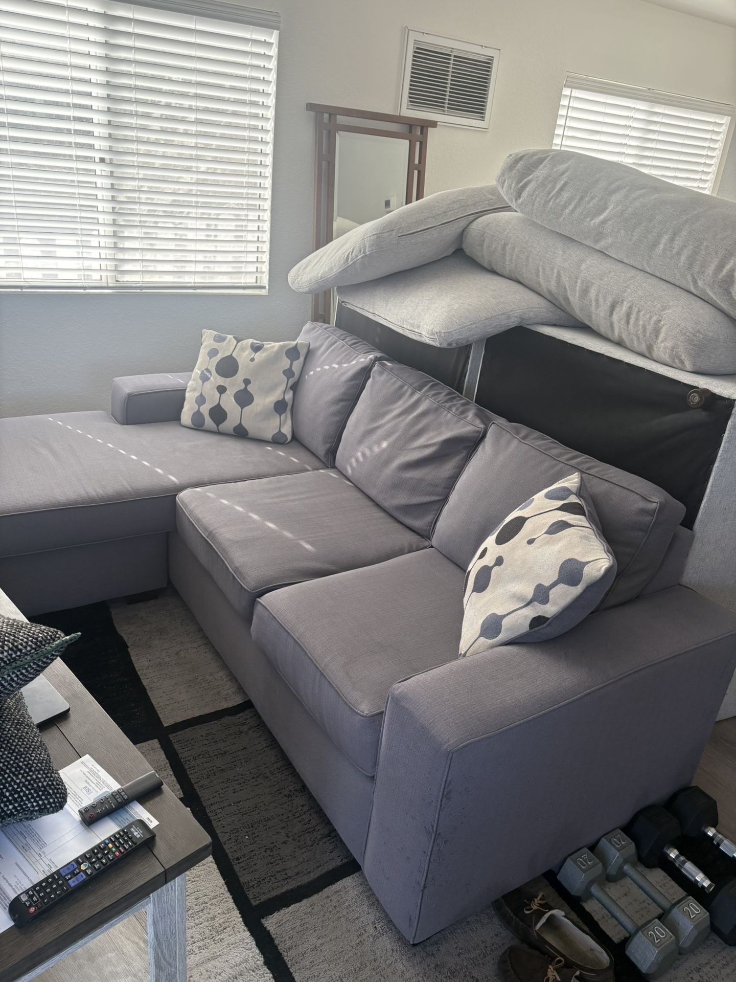 88” Sectional Couch