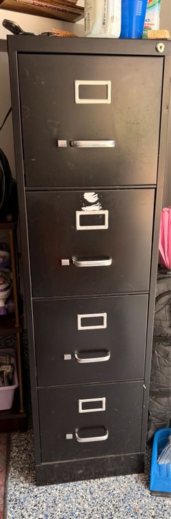4 Drawer Letter Width Metal Vertical File Cabinet