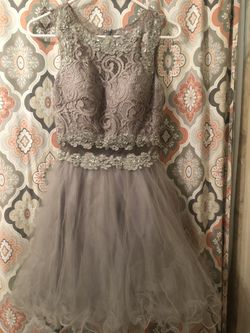 Prom Dress Gray Size Small
