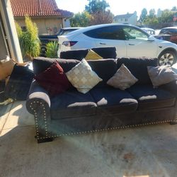 2 Couches For Sale, Dark BLUE