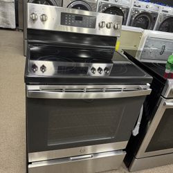 🔥ELECTRIC STAINLESS STEEL GLASS TOP GE STOVE🔥