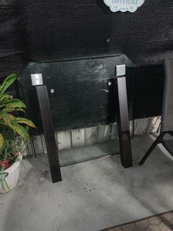 Black Wood  table with glass frame Bar Stool Chair