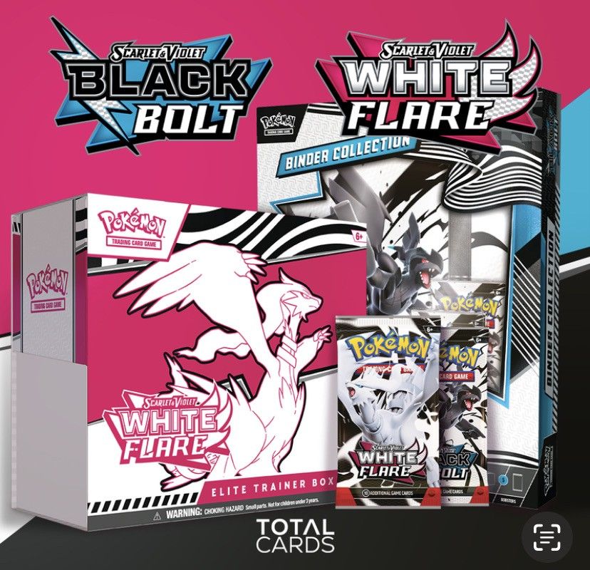 Pokemon Scarlett And Violet Black Volt & White Flare ETB's 