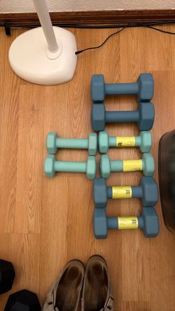 Neoprene Dumbbell Set – 8 Dumbbells (60 lbs)