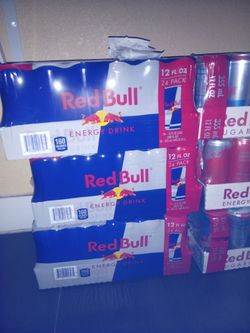 24 Packs Of 12oz Red Bulls