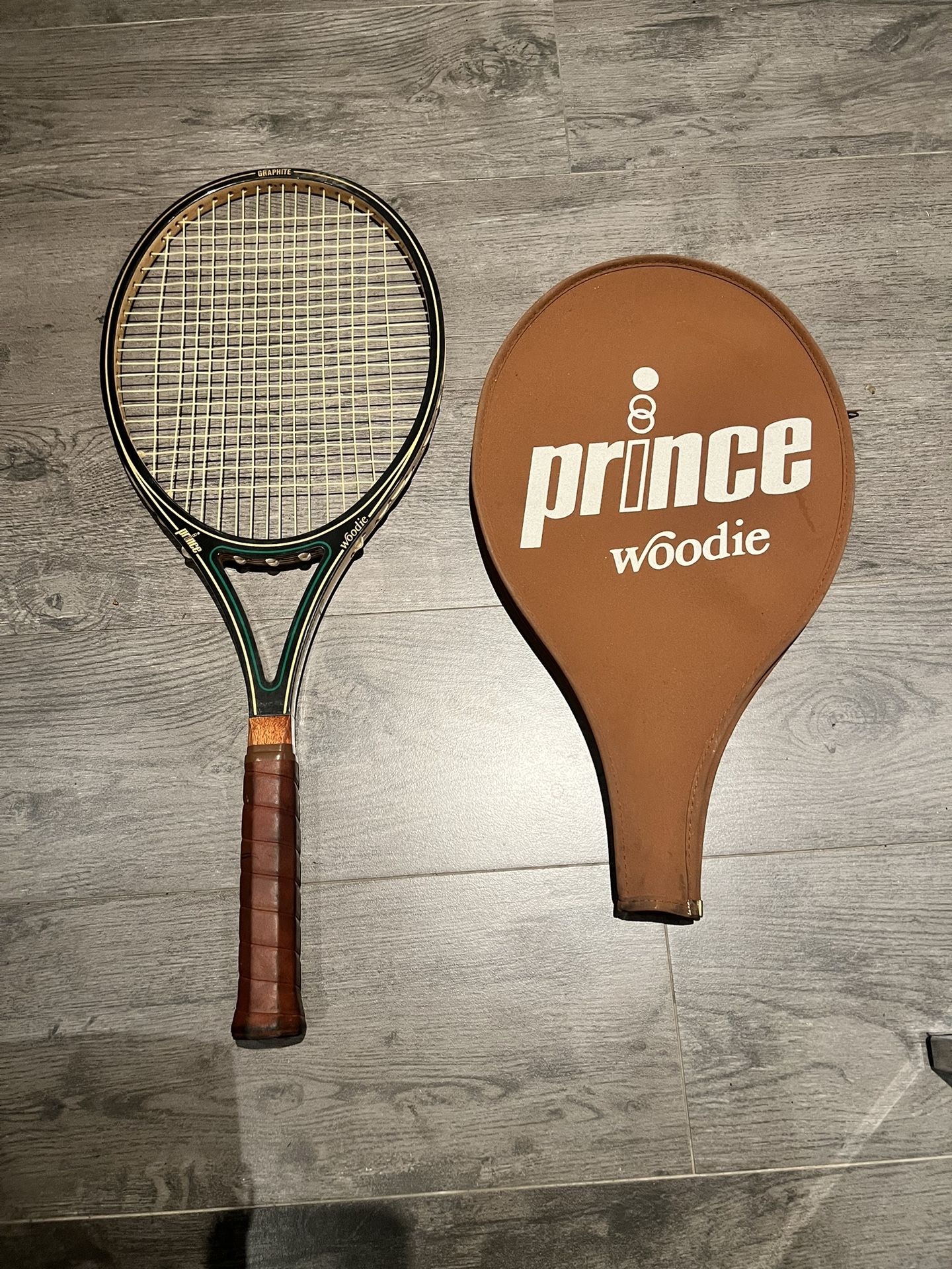prince woodie vintage tennis racket