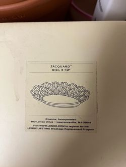 Vintage Lenox Jacquard  9 1/2 inch bowl