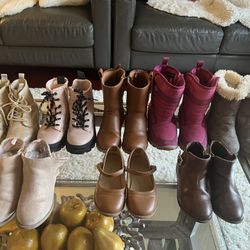 Toddler Girl Fall Winter Shoes Boots Botties  Size 9 