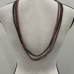 Set Of 3 Beaded Bohemian Necklaces 