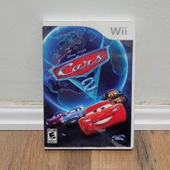 Nintendo Wii Disney Pixar Cars 2 Game With Poster 