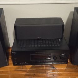 Sony Amplifier With Boston Acustic Speakers