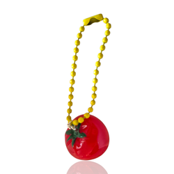 Cute Tomato Zipper Charm ☆ Girl Bag & Purse Beaded Accessories Keychain