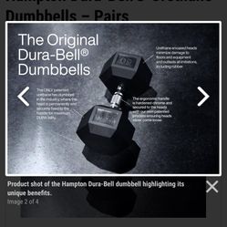 Hampton 50lb Dumbbells 