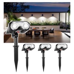 Solar Spotlights Outdoor. 4 Pack