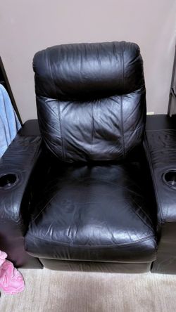 Leather reclining chair