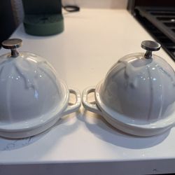 Cast Iron  Garlic Roasting Pans