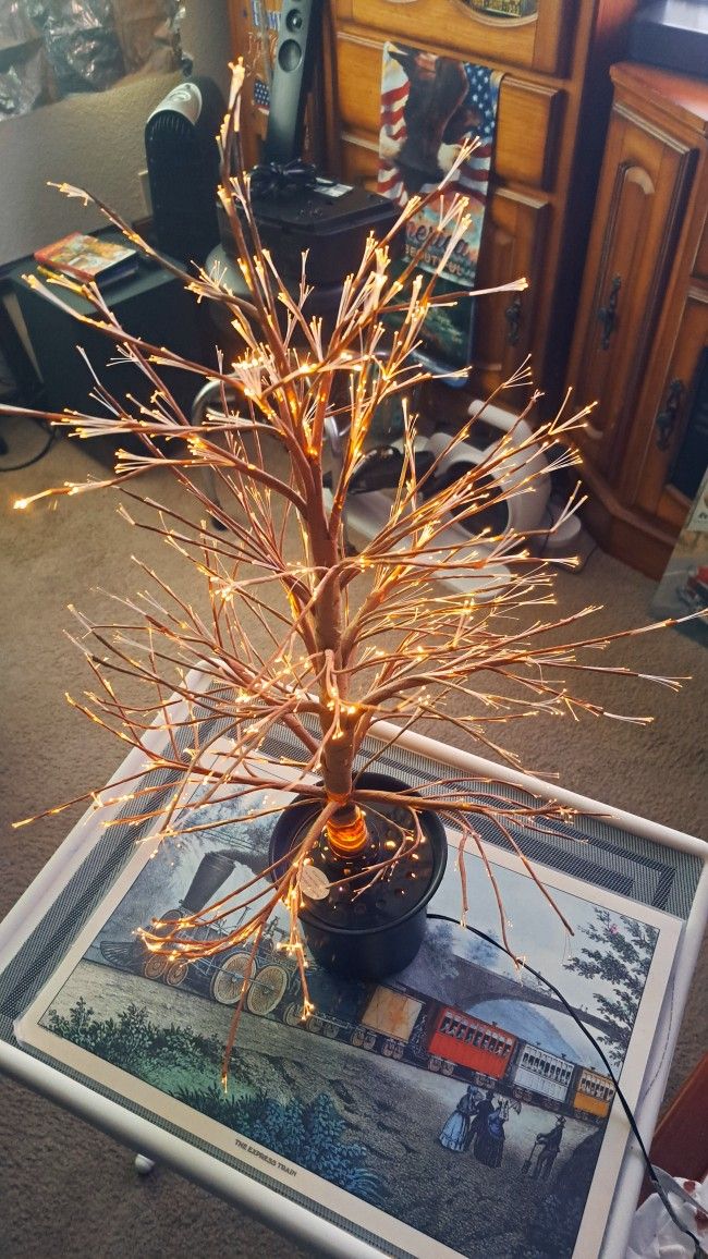 Fiber optic tree 25"Tall-15"Wide