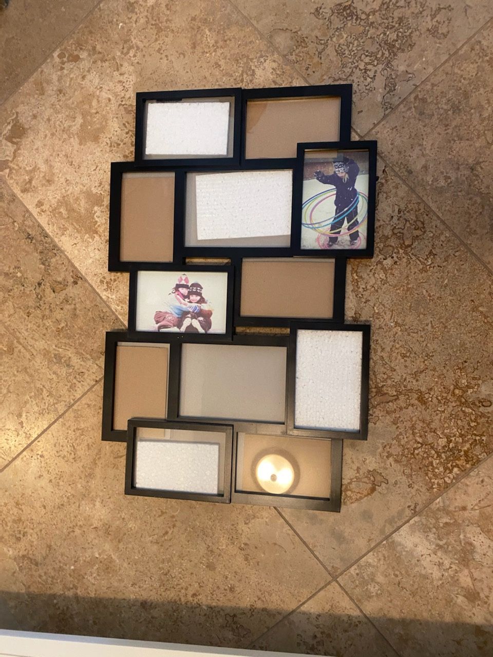 12 Photo Collage Frame- Black