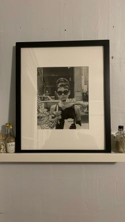 17”x14” Audrey Hepburn In Pottery Barn Frame 