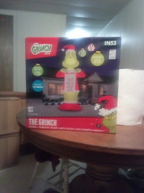 the Grinch Christmas blow up decore