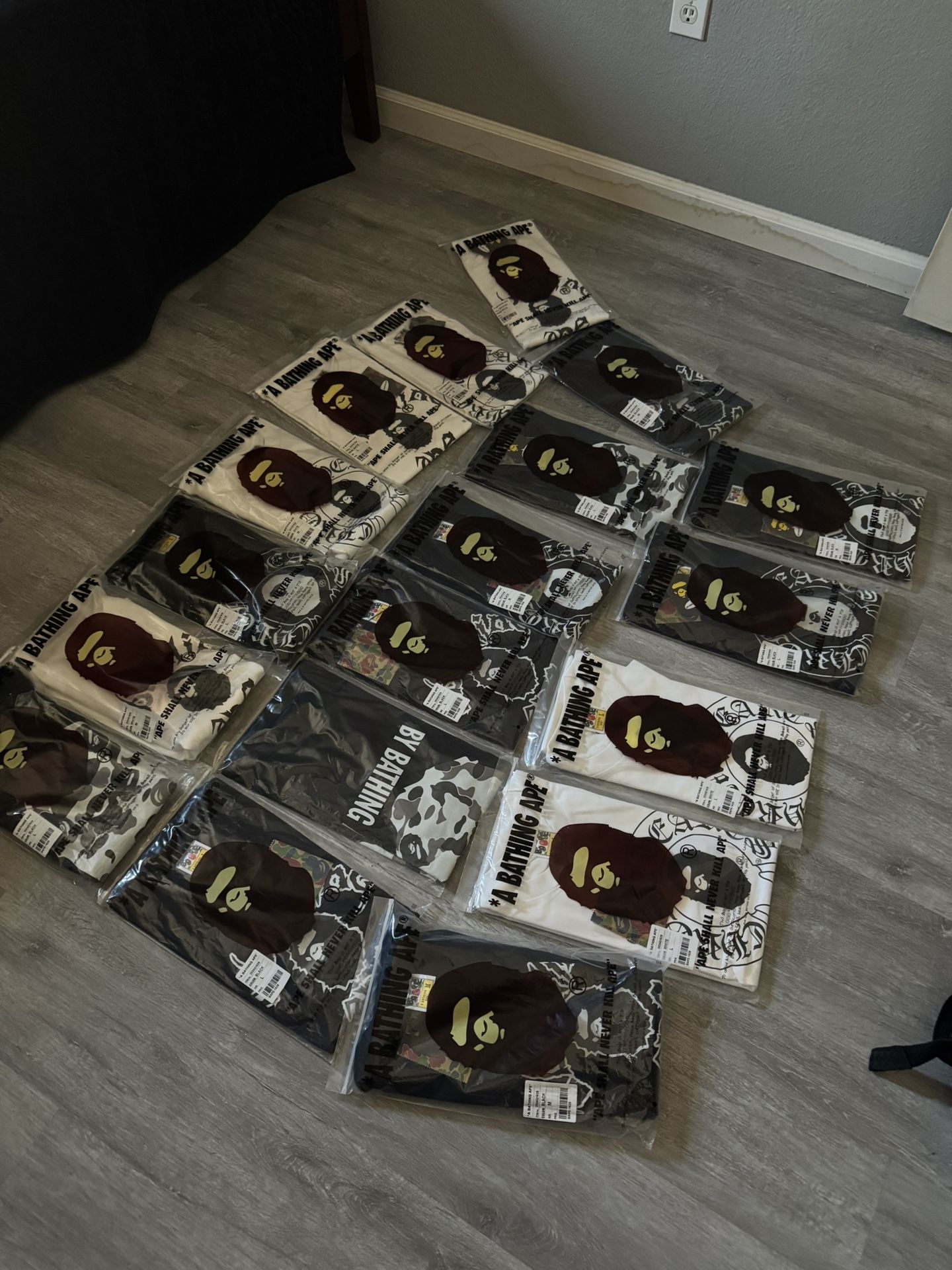 Black/White Bape Tees