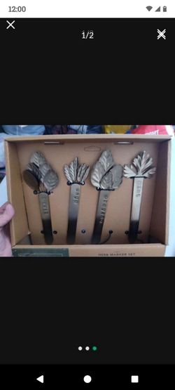 New Herb Marker Set $6
