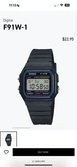 F91W-1 Casio Digital Watch