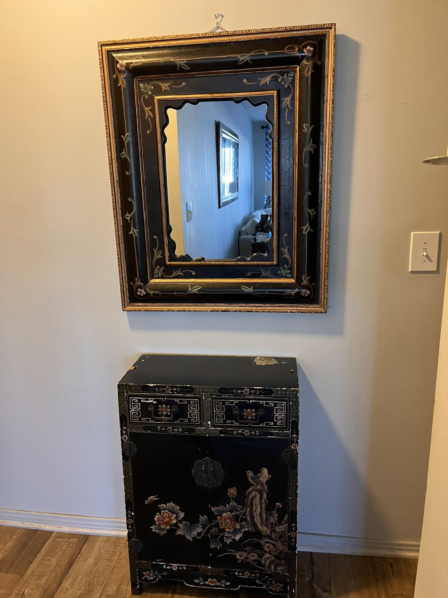 Mirror And Cabinet