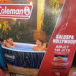 Coleman Hollywood Luxe AirJet 240 gal. Outdoor Spring Inflatable Hot Tub with LED Lights